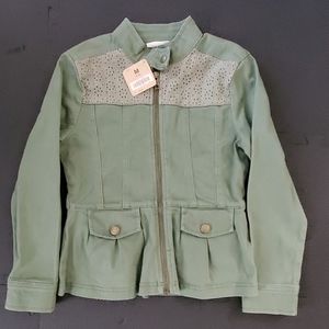 Crazy 8 Girls Eyelet Military Jacket Size M (7-8)